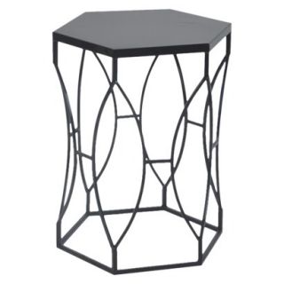 Accent Table Threshold Accent Table Matte Metal   Black