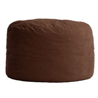 Comfort Research Fuf Medium Bean Bag Chair 00301 Fabric Comfort Suede Espresso