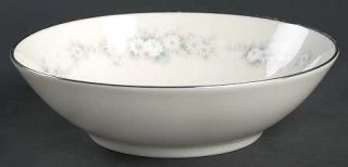 Noritake Yorkdale Coupe Cereal Bowl, Fine China Dinnerware   Ivory, White Floral