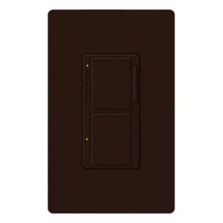 Lutron MAL3S25BR Light Switch, Maestro Combination, 300W Dimmer amp; SinglePole Switch Brown