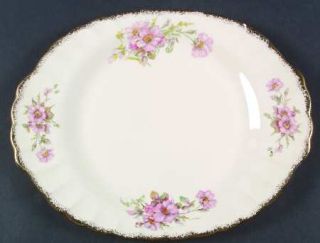 Limoges American Wild Rose (Gold Trim) 11 Oval Serving Platter, Fine China Dinn