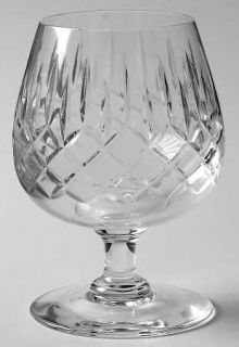 Edinburgh Crystal Appin (Cut) Brandy Glass   T601, Vertical Cut, Crisscross Cut