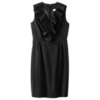 Merona Petites Sleeveless Sheath Dress   Black 4P