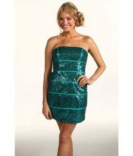 Max and Cleo Melissa Sequin Tube Dress Womens Dress (Blue)