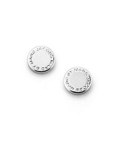 Marc by Marc Jacobs Logo Disc Studs/Silvertone   Silver