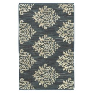 Shaw Living Damask Accent Rug   Gray/Beige (18x2)