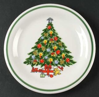 Action Industries Holiday Magic Salad Plate, Fine China Dinnerware   Christmas T