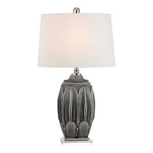Dimond Lighting DMD D2450 Landry Antique Ceramic Table Lamp with Crystal Base