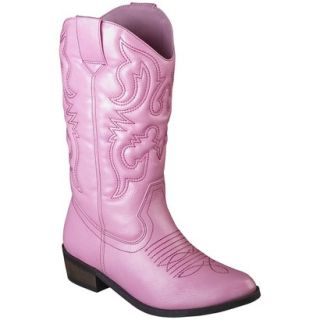 Girls Cherokee Gregoria Cowboy Boot   Pink 4