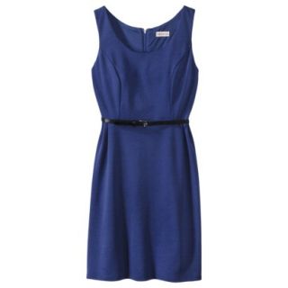 Merona Womens Ponte Sleeveless Fit and Flare Dress   Waterloo Blue   M