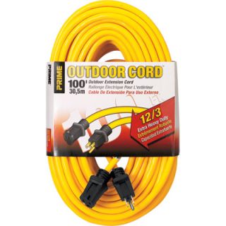 Prime Wire & Cable 125 Volt Outdoor Extension Cord   100Ft.