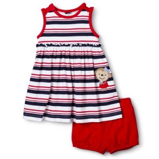 Just One YouMade by Carters Newborn Girls Dress and Panty   White/Red 24 M