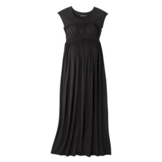 Liz Lange for Target Maternity Sleeveless Smocked Maxi Dress   Black XL