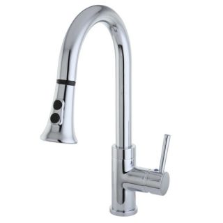 Elements of Design Concord Single Handle Kitchen Faucet with Pull Down Spraye