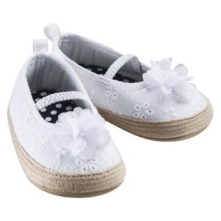 Just One YouMade by Carters Infant Girls Eyelet Espadrille White 2 (3 6M)
