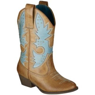Girls Cherokee Glinda Cowboy Boots   Turquoise 3