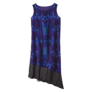 Mossimo Womens Asymmetrical Midi Dress   Deco Print XL