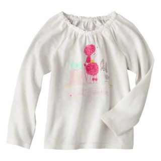 Cherokee Infant Toddler Girls Tee Shirt   Cream 2T