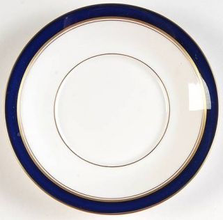 Royal Worcester Howard Cobalt Blue (Gold Trim) Saucer for Flat Cup, Fine China D