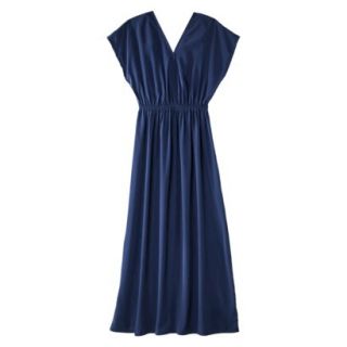 Merona Petites Short Sleeve Maxi Dress   Waterloo Blue SP