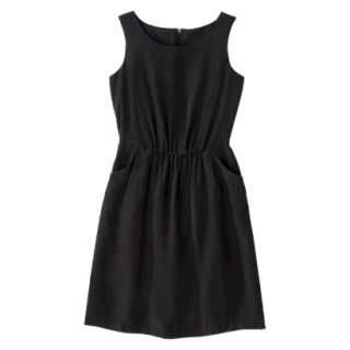 Merona Womens Woven Drapey Dress   Black   XL