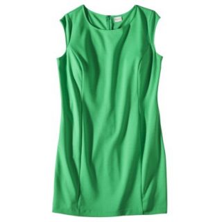 Merona Womens Plus Size Sleeveless Ponte Sheath Dress   Green 4