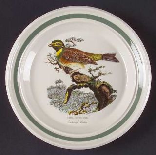 Portmeirion Birds Of Britain (Green Band On Rim) Bread & Butter Plate, Fine Chin