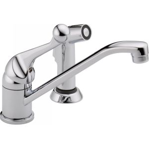 Delta Faucet 175LF WF Classic Classic Single Handle Kitchen Faucet with Spray