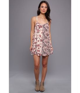 Free People Mixed Print Trapeze Romper Womens Jumpsuit & Rompers One Piece (Pink)