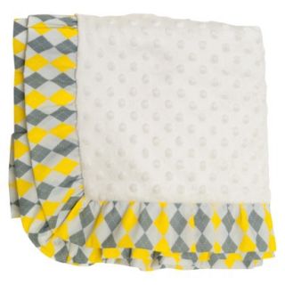 Simply Argyle Yellow Baby Blanket by Pam Grace