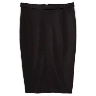 Mossimo Petites Scuba Color block Skirt   Black/White XXLP