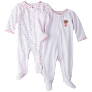 Just One YouMade by Carters Newborn Girls Sleep N Play   Pink Monkey 6 M