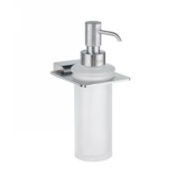Smedbo SPS369 Spa Wall Mount Holder with Glass Soap Dispenser
