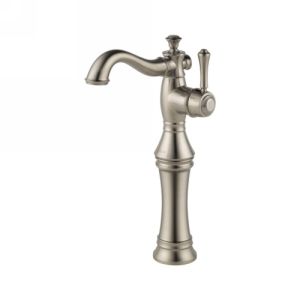 Delta Faucet 797LF SS Cassidy Single Hole Single Handle Lavatory Faucet with Ris