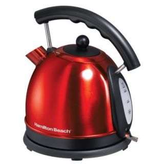 Hamilton Beach Stainless Steel Dome Style Kettle   Red