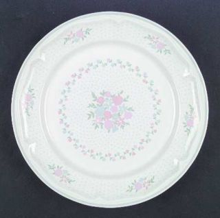 Newcor Corsage Dinner Plate, Fine China Dinnerware   Pink, Orange, Blue  Flowers