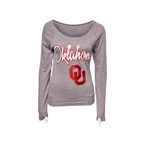 Oklahoma Sooners NCAA Ladies Knobi Long Sleeve Boat Neck T Shirt