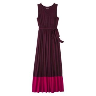 Merona Petites Sleeveless Color block Maxi Dress   Berry/Red XLP