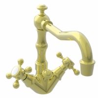 Newport Brass NB932 24 Chesterfield Single Hole Lavatory Faucet, Cross Handles