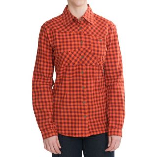 Woolrich Edgewood Flannel Shirt   Long Sleeve (For Women)   PERSIMMON (L )
