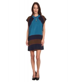 See by Chloe S/S Print Shift Dress Womens Dress (Blue)