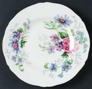 Crown Staffordshire EnglandS Glory (Scalloped) Bread & Butter Plate, Fine China