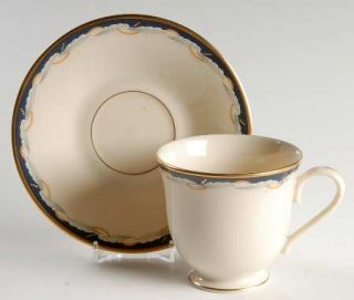 Lenox China Golden Gate Footed Cup & Saucer Set, Fine China Dinnerware   Metropo
