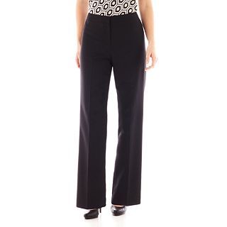 Black Label by Evan Picone Flat Front Pants, Womens