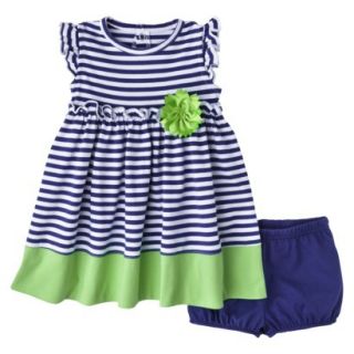 Just One YouMade by Carters Newborn Girls Dress Set   Navy/Green 3 M