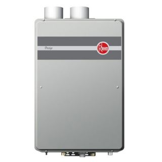 Rheem RTGH84DVLN Tankless Water Heater, Natural Gas 157,000 BTU Max High Efficiency Condensing Direct Vent Indoor, 8.4 GPM