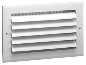Hart Cooley A611MS 8x8 W HVAC Register, 8 W x 8 H, OneWay Aluminum for Sidewall/Ceiling White (021244)