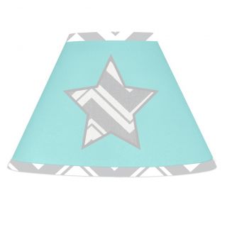 Sweet Jojo Designs Turquoise And Grey Zig Zag Lamp Shade (Turquoise/grey/whiteMaterials CottonDimensions 7 inches high x 10 inches bottom diameter x 4 inches top diameterThe digital images we display have the most accurate color possible. However, due t