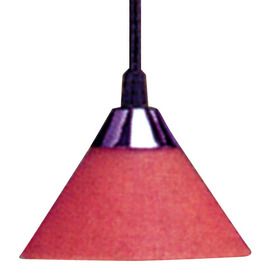 Elco Lighting EDL70R Track Lighting, Line Voltage Sconce Track Pendant Red Shade w/ Black Cord