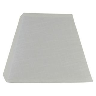 Threshold Square Linen Textured Lamp Shade   White Medium